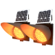 Double 8" Solar LED Flashing Warning Beacon